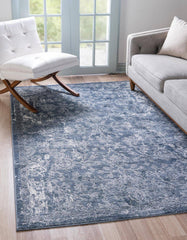 Unique Loom Portland Albany Blue 10 ft. x 14 ft. Area Rug